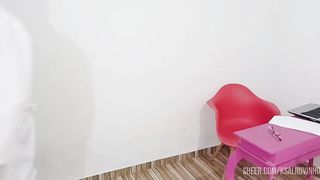 O profissional nao aguentou me ver de pernas aberta!