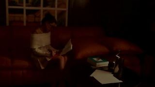 Penny Flame Shows Off Her Body On The Red Cushions