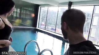 Rock style Dutch MILF Teresa Du More ass fucked in Jacuzzi by Paul Stalker tourist [The Wellness Stories Ep.1]