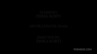 2on1 First DP for Emma Korti Hard Anal Sex ATM ATP Balls Deep Anal Gapes Facefucking Deepthroat Cum in Mouth EKS048