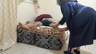 FUCKING MY STEPSON SO HARD WHILE MY HUSBAND WAS OUT WATCHING TV