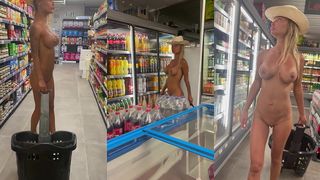 MONIKA FOX CAME FULLY NAKED TO THE GROCERY STORE FOR SHOPPING PART 1