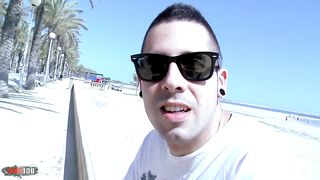 Kevin White fucks the ass and the pussy of the arab babe Samia Christal outdoors