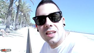 Kevin White fucks the ass and the pussy of the arab babe Samia Christal outdoors