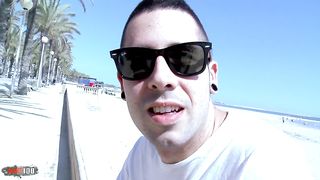 Kevin White fucks the ass and the pussy of the arab babe Samia Christal outdoors