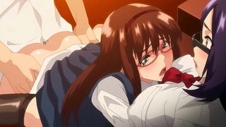 SUS NOVIAS CON LENTES LE ENTREAN EL CULO - HENTAI MEGANE NO MEGAMI EP. 2