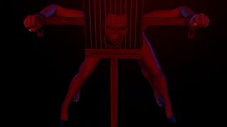 BDSM BONDAGE SEX STANDING FUCK WITH A HEAD CAGE