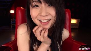 JAPANESE CURVY GIRL GET INTENSE AND MULTIPLE SQUIRT ORGASM AT CASTING WITH DIFFERENT TOYS