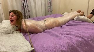 MUMIFICATION OF A SLAVE GIRL AND A VERY HARD TICKLING