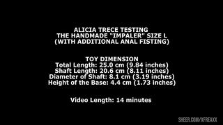 Alicia Trece Testing The Handmade Impaler Size L (With Additional Anal Fisting) TWT233
