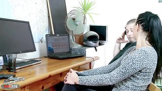 Natacha Guapa anal milk enema and hard fucking