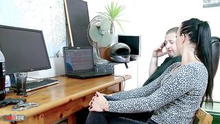 Natacha Guapa anal milk enema and hard fucking