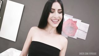 My first DP Kaitlyn Katsaros 3on1, DP, Rough Sex, Gapes, Cum in Mouth, Swallow XF229