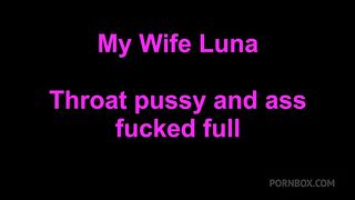 Throat-fucked slut until she throws up and gets her ass demolished