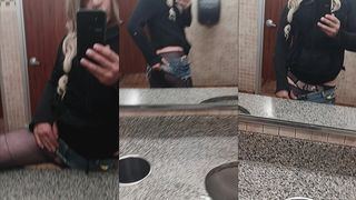 TEEN FEMBOY TRANNY CAUGHT TEASING IN TIGHT SKIRT PUBLIC