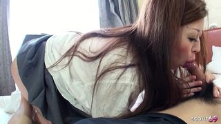 ASIAN SKINNY GIRLFRIEND SEDUCE TO PRIVATE UNCENSORED DEEP CUM INSIDE FUCK