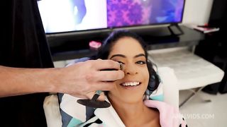 Behind the Scene from Brazilian sluts Natasha Rios, Melissa Hot and Ariella Ferraz are fucked by 4 big cocks in anal orgy and Hot brasilian Barbara Alves DP & DAP 4 on 1 with monsters Cock