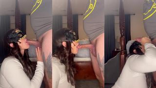 VICTORIA SKY MILF WHORE SLOPPY DEEPTHROAT BLOWJOB