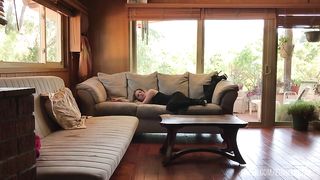 Secretary gives anal on business trip