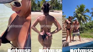 GATAAASP DANDO PRO MARIDO NA PRAIA DESERTA