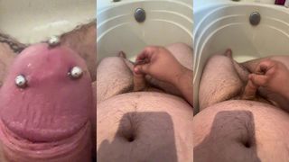 SOLOBDSMMAN - 131 CUMSHOT WHIT MY PIERCED DICK