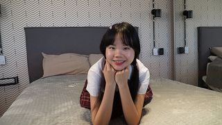SWEET ASIAN STUDENT GETS CUFFED AND FINGER FUCKED HARD