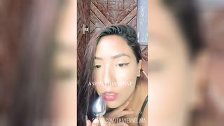 Masturbation with plug anal