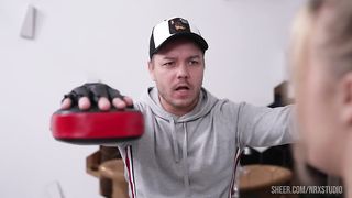 Trainer and his Friends fucked a young boxer girl ( DPP/DP ) DRY