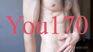 showed my body, stroking and caressing my body, starting to masturbate my big dick until I cum