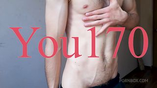showed my body, stroking and caressing my body, starting to masturbate my big dick until I cum