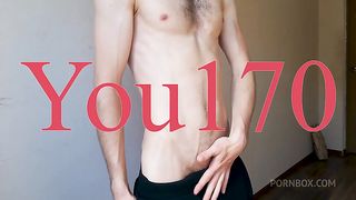 showed my body, stroking and caressing my body, starting to masturbate my big dick until I cum