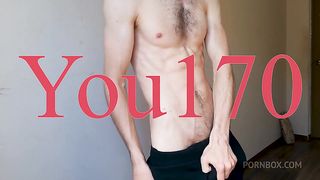 showed my body, stroking and caressing my body, starting to masturbate my big dick until I cum