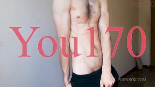 showed my body, stroking and caressing my body, starting to masturbate my big dick until I cum