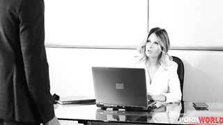 2 Stiff Cocks DP Sexy Hotel Receptionist Rebecca Volpetti GP2113