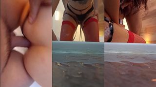 HARD ANAL - DANCING ON HIS HOT DICK, FUCKING HARD UNTIL HIS BELT BROKE