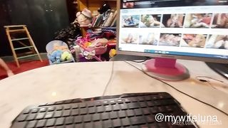 I always manage to distract my husband from work
