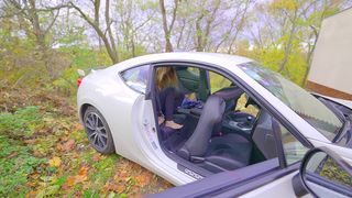 FLASHING AND MASTURBATION DARE IN TAXI