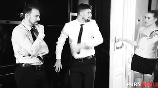 Horny Rich Bitch Eden Ivy DP’d by Her Stud Body Guards GP2294