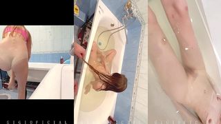 STEP DAUGHTER TAKES A BATH