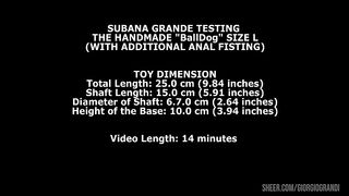 Subana Grande Testing The Handmade Horse Power Size L (With Additional Anal Fisting) TWT173