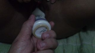 WITH HER FINGER IN HER ASS, JADE USES HER NEW TOY