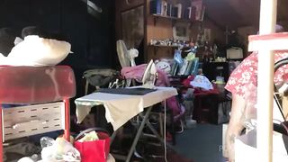 Let me finish ironing, come on you know I can't resist if I see your big cock