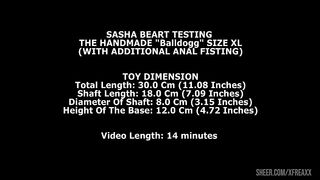 Sasha Beart Testing The Handmade Balldog Size XL (With Additional Anal Fisting) TWT154