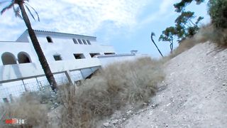 Deep anal sex at the beach with the sublime young punkette Loli Punk