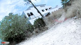 Deep anal sex at the beach with the sublime young punkette Loli Punk