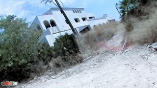 Deep anal sex at the beach with the sublime young punkette Loli Punk