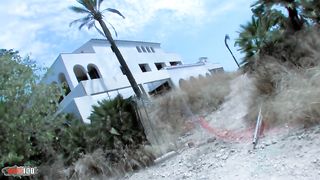 Deep anal sex at the beach with the sublime young punkette Loli Punk