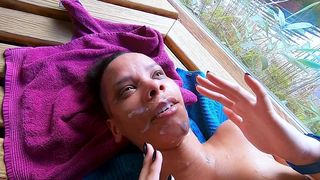 PUBLIC-SAUNA-QUICKIE MIT LARA OHNE KONDOM