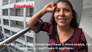 TUVIMOS SEXO EN EL BANO DE LA UNIVERSIDAD PARA DESESTRESARNOS DE LOS EXAMENES TAN DIFICILES