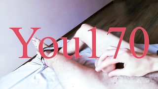 POV guy with big cock jerking off until he cums in thick cum